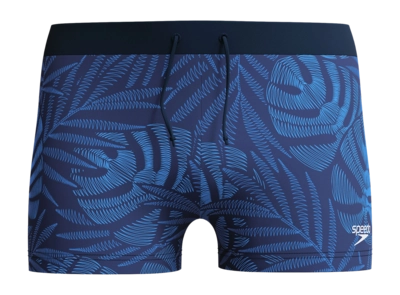 Badehose Speedo Eco Valmilton Leaf Aquashort Herren Navy Blue