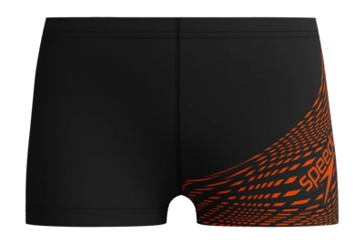 Zwembroek Speedo Boys Eco Medley Logo Aquashort Black Orange