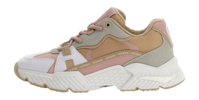 Sneaker Guess Carrli5 Damen White / Brown / Grey / Pink
