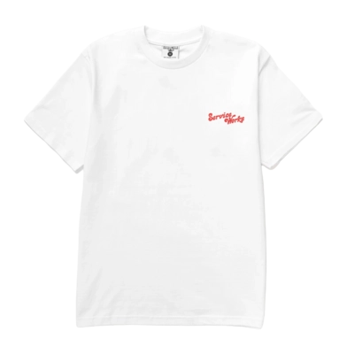 T-Shirt Service Works Unisex Work + Pleasure Tee White