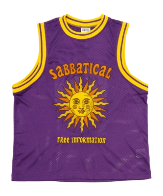 Jersey Sabbatical Vintage Unisex Free Information Purple Rain