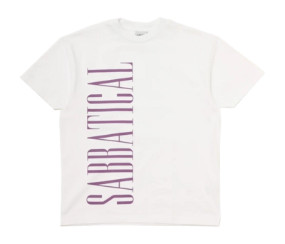 T-Shirt Sabbatical Vintage Unisex Sabbatical Logo White