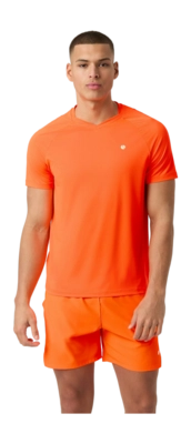 Tennisshirt Björn Borg Men Ace V-Neck T-Shirt Shocking Orange