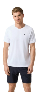 Tennisshirt Björn Borg Men Ace V-Neck T-Shirt Brilliant White