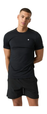 Tennisshirt Björn Borg Men Ace Mesh Panel T-Shirt Black Beauty