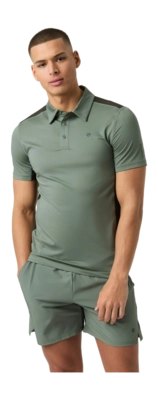 Tennispolo Björn Borg Men Ace Mesh Panel Polo Shirt Agave Green