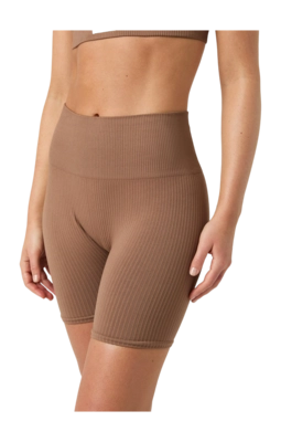 Leggings Björn Borg Women Studio Seamless Ribbed Shorts Acorn