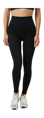 Legging Björn Borg Women Studio Seamless Ribbed Tights Black Beauty