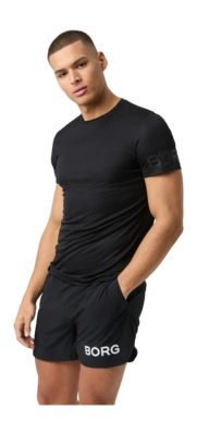 T-Shirt Björn Borg Men Borg Light T-Shirt Black Beauty 25