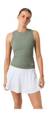 Tennis Shirt Björn Borg Women Ace Pocket Ribbed Tank Top Agave  Green