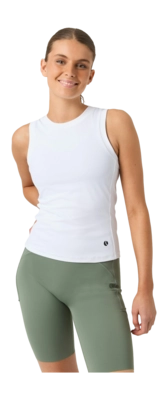 Tennis Shirt Björn Borg Women Ace Pocket Ribbed Tank Top Brilliant White