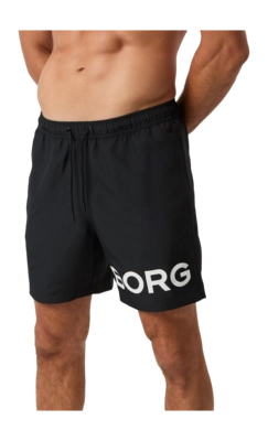 Swimming Trunks Björn Borg Men Borg Swim Shorts Black Beauty