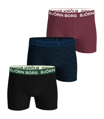 Boxer Shorts Björn Borg Men Cotton Stretch Boxer Multi-coloured Multipack 10 (3-pack) 25