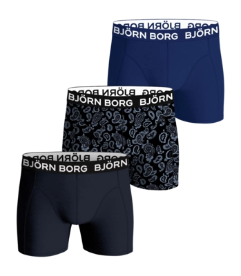 Boxershort Björn Borg Bamboo Cotton Blend Boxer Multipack 3 Herren Blue / Black (3er-Pack)