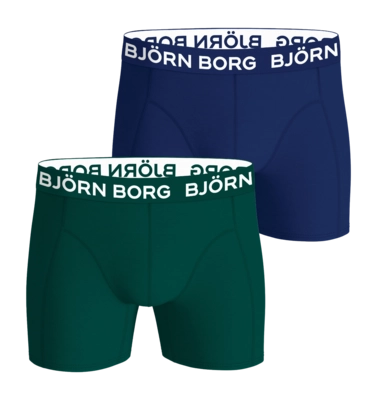 Boxershort Björn Borg Bamboo Cotton Blend Boxer Multipack 2 Herren Green / Blue (2er-Pack)