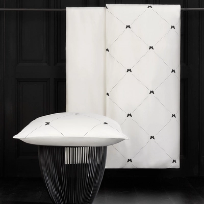 Bettwäsche De Witte Lietaer Butterflies Meteorite/Off White Baumwolle Satin