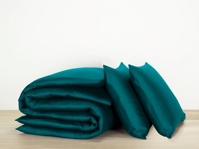 Bettwäsche De Witte Lietaer Olivia Lake Green Baumwolle Satin