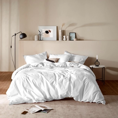 Bettwäsche MOODIT Basil White Baumwolle