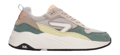 HUB Women Glide S43 Light Bone Off White Leaf Green