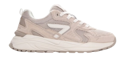 Sneaker HUB Grid S48 Damen Light Bone / Off-White