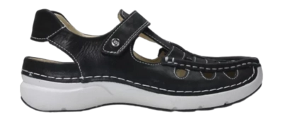 Instapper Wolky Rolling Sun Fantastic Leather Black Summer