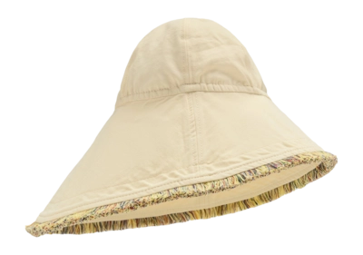 Hut OAS Unisex Ecru Irregular Brim Canvas
