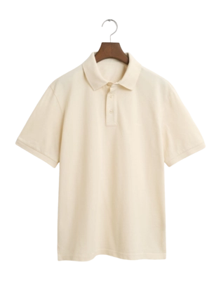 Polo GANT Homme Sunfaded Ss Polo Ivory White 25