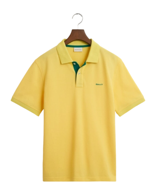 Polo GANT Men Reg Contrast Pique Ss Polo Banana Yellow 25