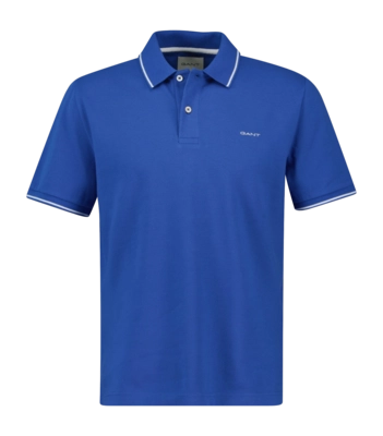 Polo GANT Men Tipping Ss Pique Polo Rich Blue 25