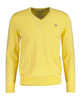 Trui GANT Men Classic Cotton V-Neck Banana Yellow 25