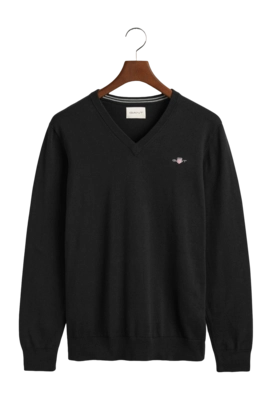 Trui GANT Men Classic Cotton V-Neck Black 25