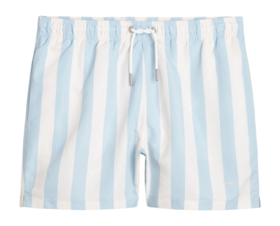 Zwembroek GANT Men Block Stripe Swim Shorts Fresh Blue 25