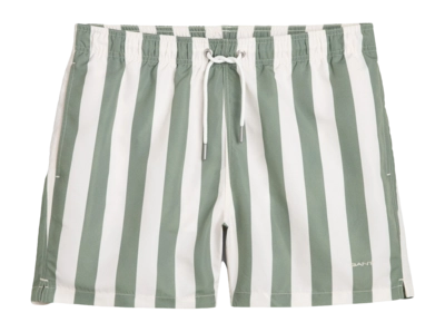 Zwembroek GANT Men Block Stripe Swim Shorts Kalamata Green 25