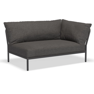 Loungeset Module Houe Level 2 Corner Right Frame Dark Grey Cushion Dark Grey