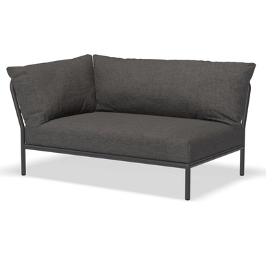 Loungeset Module Houe Level 2 Corner Left Frame Dark Grey Cushion Dark grey