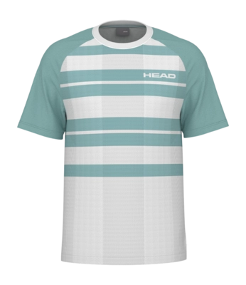 T-shirt de Tennis Head Men Performance Tee 25 Print Aqua