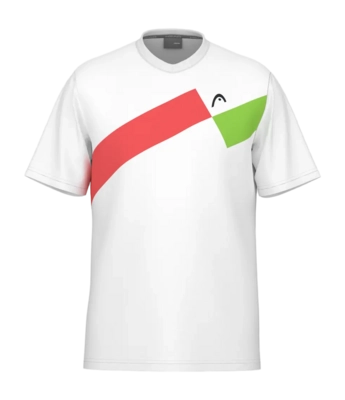 Tennis Shirt HEAD Men Topspin Print Grapefruit