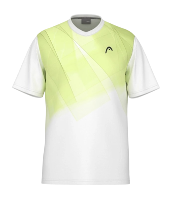 Tennisshirt Head Topspin Herren Print Lightlime
