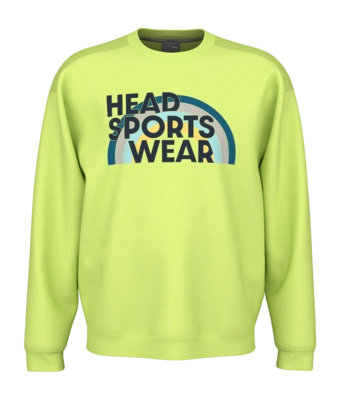 Pull de Tennis HEAD Men Rally Crewneck Lightlime