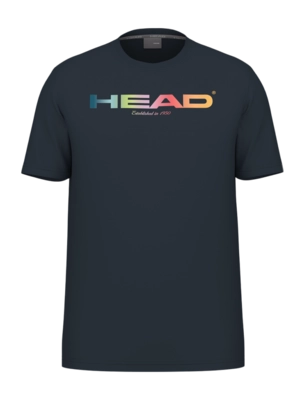 Tennisshirt HEAD Men Rainbow Tee Navy