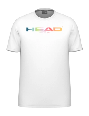 Tennis Shirt HEAD Men Rainbow Tee White