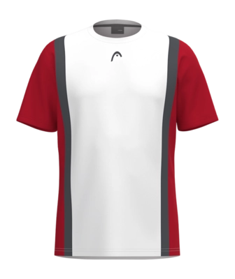 Tennis Shirt HEAD Men Club 25 Tech Tee Red White