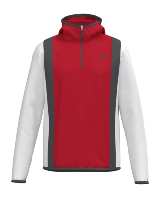 Pull de Tennis Head Men Club 25 Tech Tee Red White