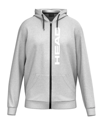 Veste de Tennis HEAD Men Club Original Hoodie Fullzip Grey Melange