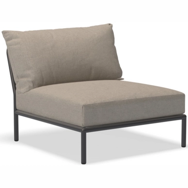 Loungeset Module Houe Level 2 Chair Frame Dark Grey Cushion Ash