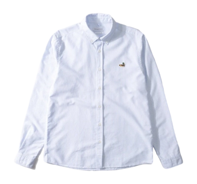 Chemise Edmmond Studios Homme BD Striped Duck Edition Plain Light Blue
