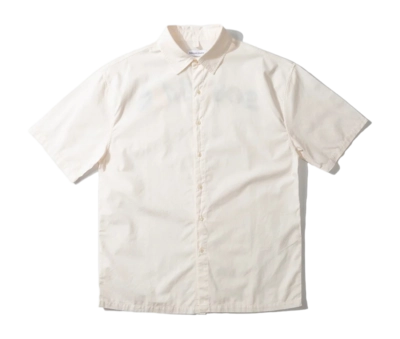 Chemise Edmmond Studios Men Souvenirs Short Sleeve Plain Off White