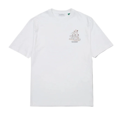 T-Shirt Edmmond Studios Men Acrobatics Water Skiing White