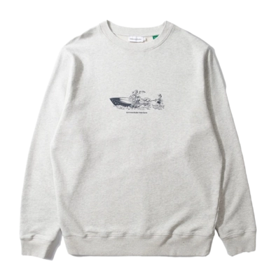 Sweater Edmmond Studios Men Boxy Light Grey Melange