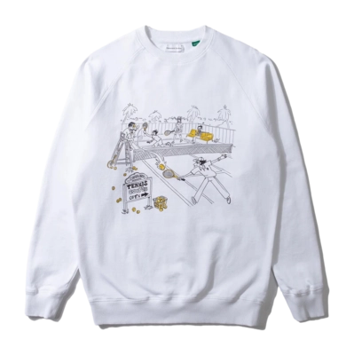 Sweater Edmmond Studios Men Tennis Courts White